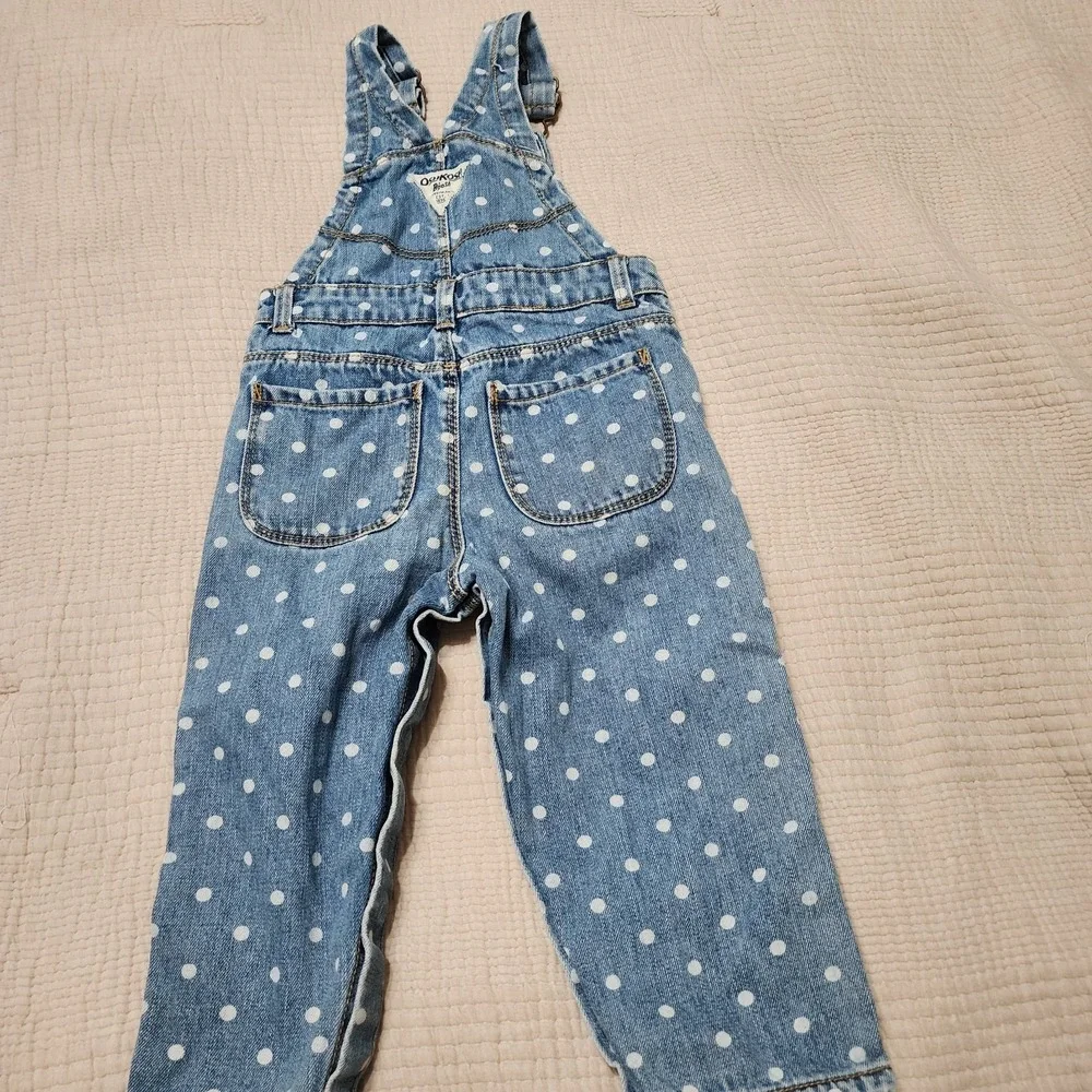 Overalls Oshkosh Toddler Girl's Polka Dot Denim 24 months‎ Classic